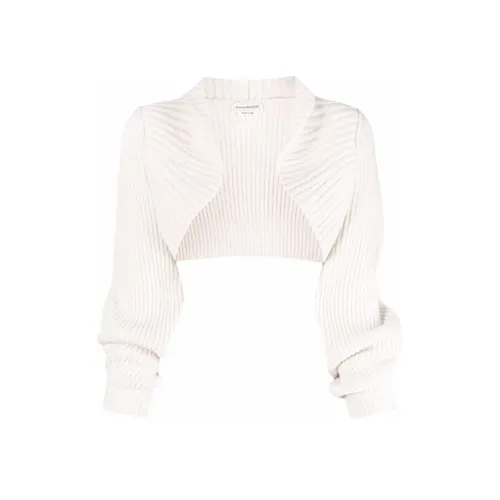Alexander McQueen Белый Женские Кашемировые Свитеры