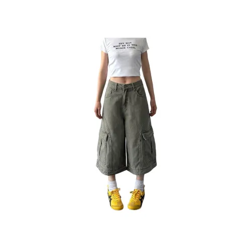 ZXBY Светло-серый зеленый Женские Джинсы