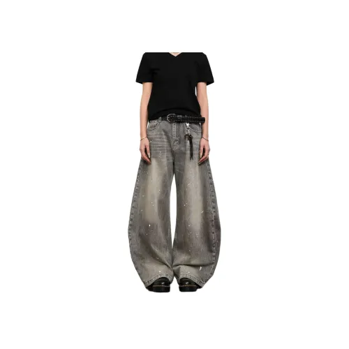 MORii Серый Унисекс Джинсы