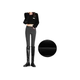 Серый, плотный флис