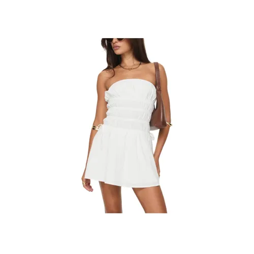PRINCESS POLLY MERCIER Без бретелей Мини Платье Без рукавов Платье Женское Белое White