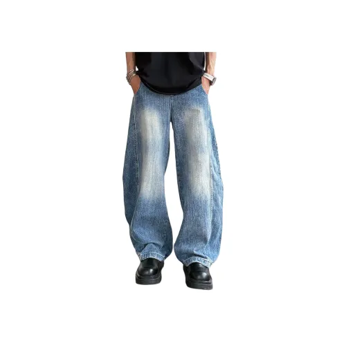 PANDA ADEVIL Светло-синие Унисекс Джинсы