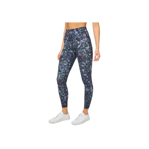 lululemon Wunder Under Спортивные брюки Женские Смешанный цвет Цветочная аранжировка