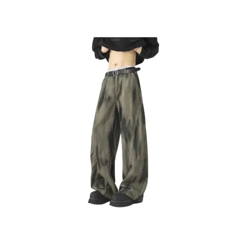 UNDERTIDES Зеленые Унисекс Карго Брюки