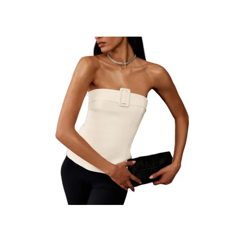 Reformation Aradia Топ Без бретелей Топ Женский Айвори