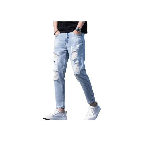 TUCANO Синий Серый Мужские Джинсы