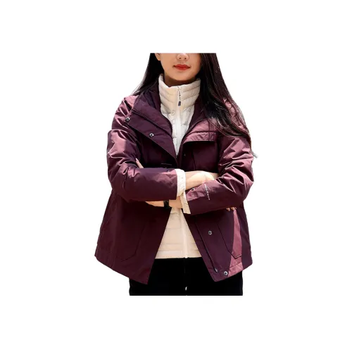 Columbia Водонепроницаемый и Теплый Ветровка Женские Каштановый