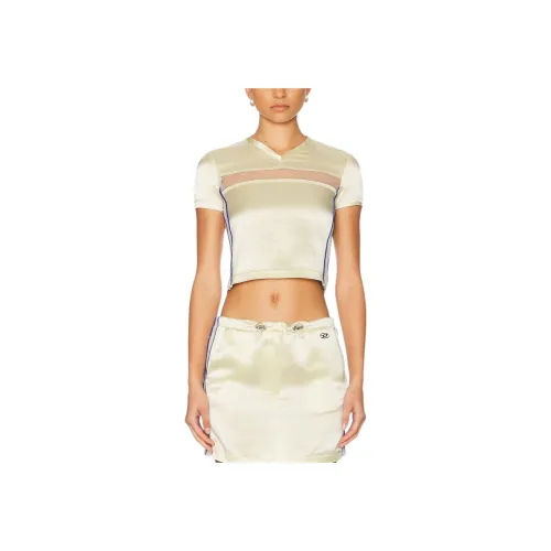 DIESEL Крем Женские T-рубашки