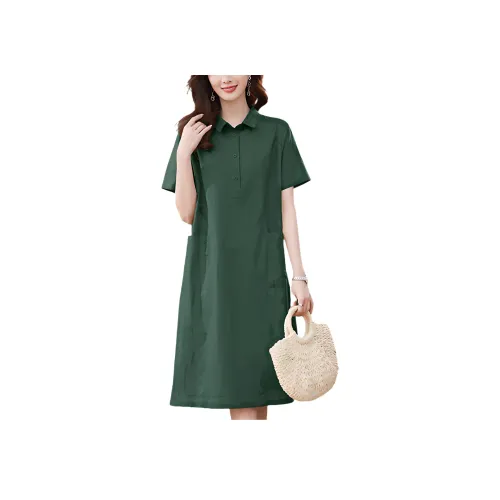 WELKIN WZWJ Короткий рукав Платье Женское