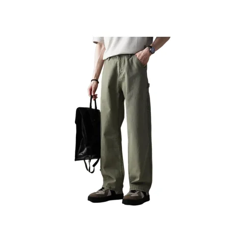 GUISE Табачный Зеленый Унисекс Джинсы