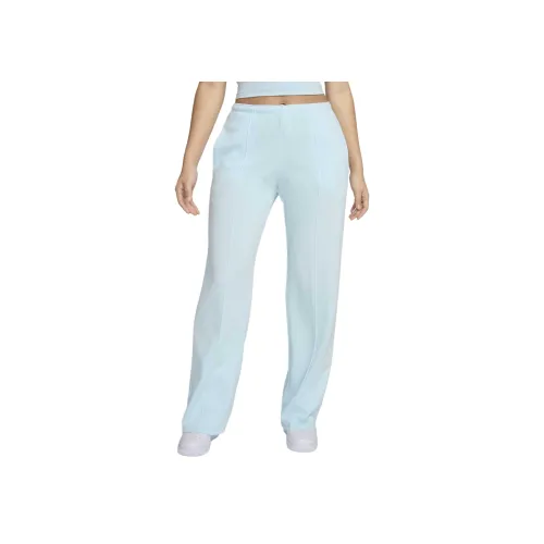 nike Sportswear CHILL Terry Вязаные Спортивные Штаны Женские Glacier Blue