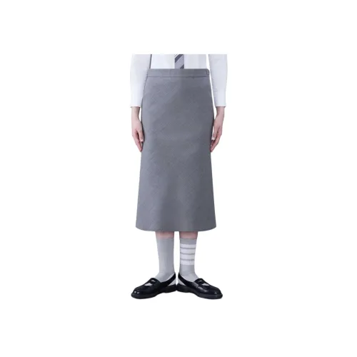 THOM BROWNE Средне-серый Женские Повседневные Длинные Юбки
