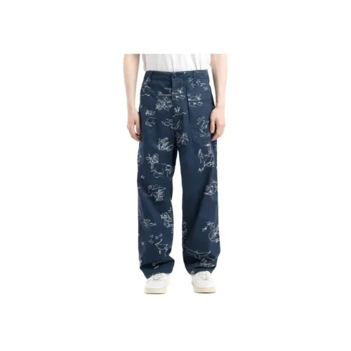 Engineered Garments Collaboration Темно-синие Мужские Повседневные Штаны