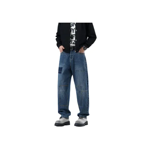 MEXISHION Blue Unisex Jeans MEXISHION Синий Унисекс Джинсы