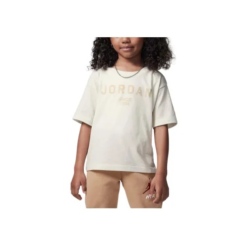 Джордан Graphic T-рубашка T-рубашка Парусный белый для детей в возрасте 3-7 лет