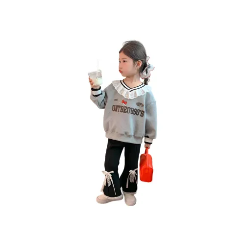 Sweet Seedling Повседневная спортивная одежда, двухкомпонентный комплект для детей в возрасте 3-7 лет