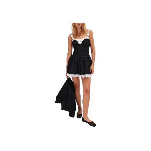 FOR LOVE LEMONS MINETTE Мини Платье Slip Платье Женское Черное Черное