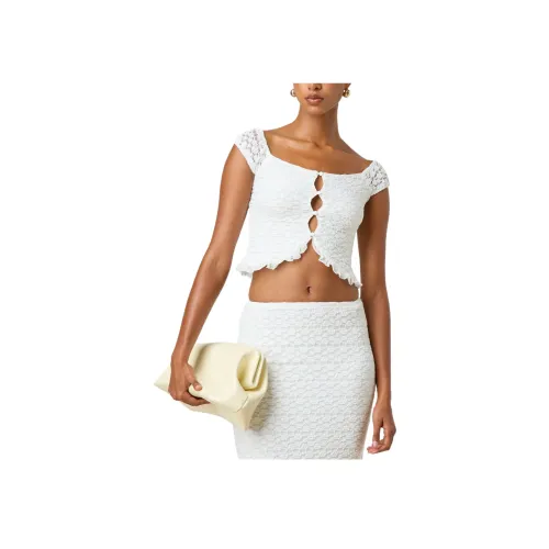 GLASSONS Off Плечо Кружево Топ КРОВТОП Женский