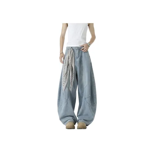 KLAMMKICKS Светло-синие Унисекс Джинсы