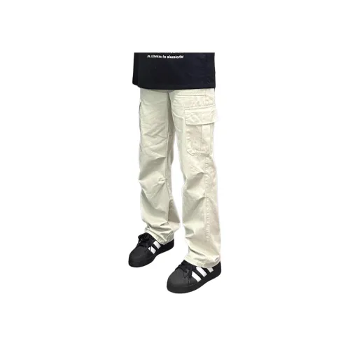 MORii Ecru Unisex Casual Pants MORii Экрю Унисекс Повседневные Брюки