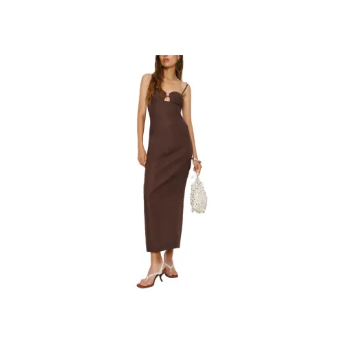 REFORMATION Malibu Linen Dress Slip Dress Women's