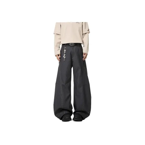 UNDERTIDES Черные унисекс джинсы