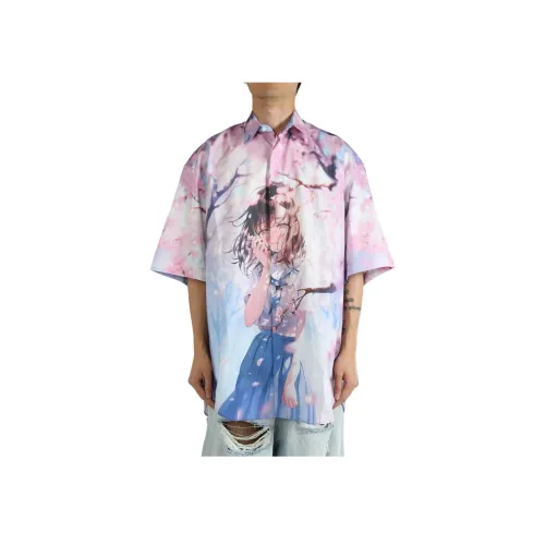 Vetements Розовые Мужские Рубашки