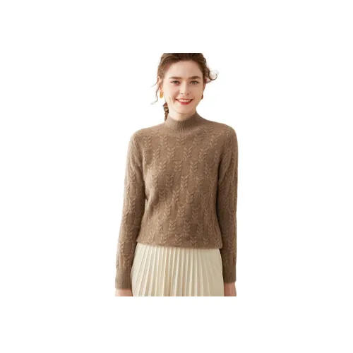 H YXIANG Кашемир Свитер Женские