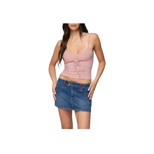 Edikted Tova Полосатый Scoop Майка Топ на бретелях Женские