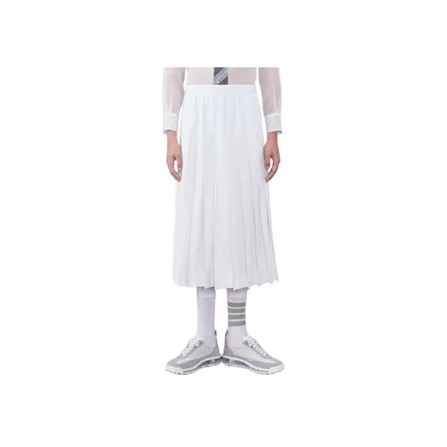 THOM BROWNE Белый Мужской Повседневный Длинный Юбка