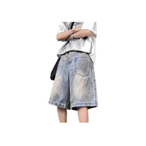 TUCANO Blue Unisex Джинсовые шорты