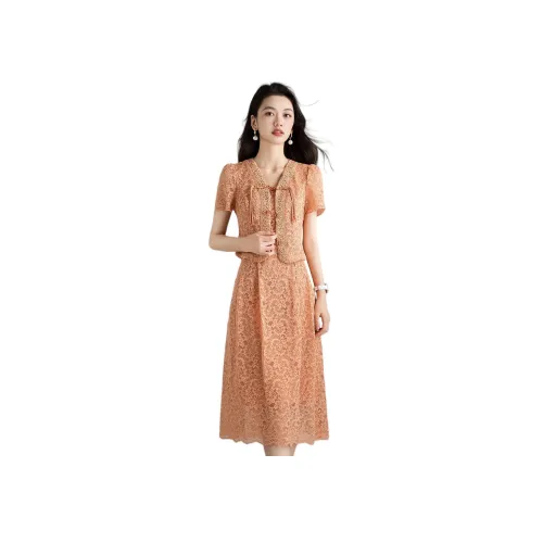 Mylan Early AUTUMN Комплект с юбкой Женские Оранжевый