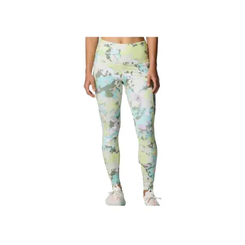 Columbia Yoga Pants Женские Весенние Желтые Дикий Многоцветные