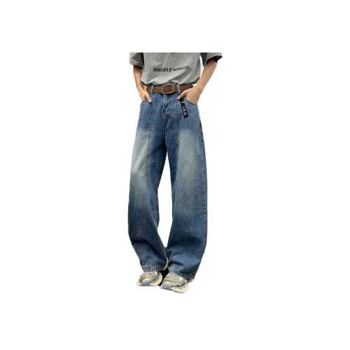 T IRA Синий Без Бренда Застежка Унисекс Джинсы