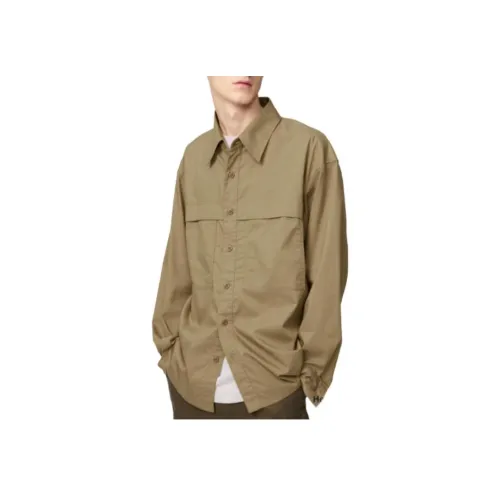 Uniqlo U Collection Хаки Мужские Рубашки