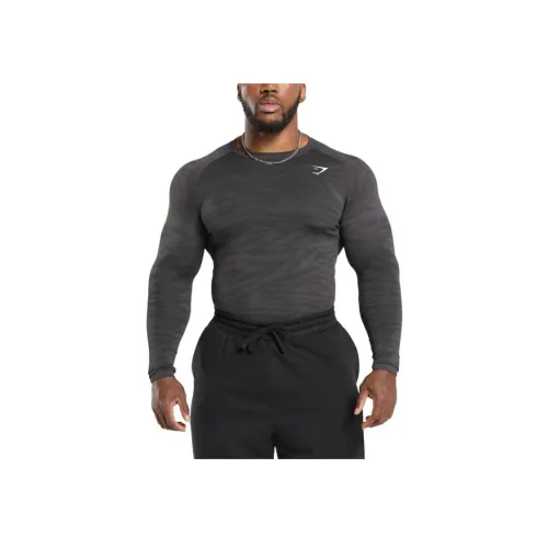 GYMSHARK Агат Серый/Черный Мужская Спортивная Одежда