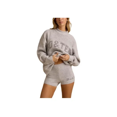 OH POLLY MID Шаговый шов KNIT Мини Шорты Повседневные шорты Женские