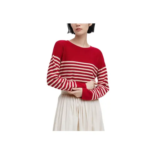 UNIQLO Агатовый красный Женская трикотажная одежда