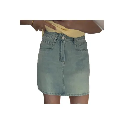 YEARNED Джинсовые короткие юбки Женские