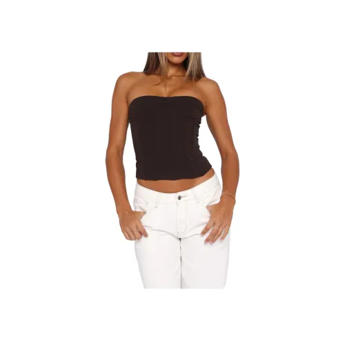 WHITE FOX Little Lies Bustier Без бретелей Топ Женские