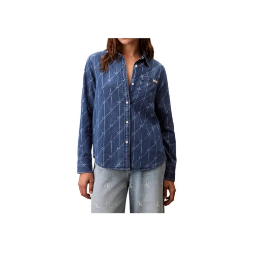 Calvin Klein Синие Женские Рубашки