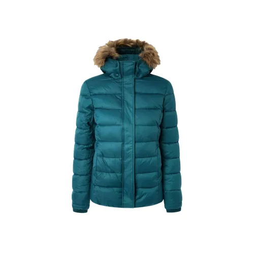 Pepe Jeans Куртки и Пальто Женские Бирюзовый Синий