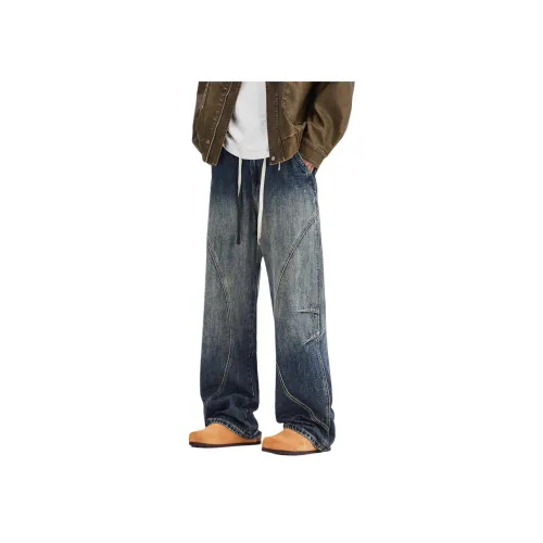 ALL IN Джинсы Унисекс Клуазонне Синий