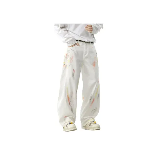 M JEANS STUDIOS 7 Белый Унисекс Джинсы