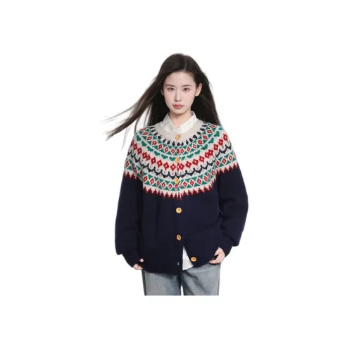 Princess Berdele Трикотаж Непринужденный стиль Утолщенная Верхняя одежда Длинный рукав Топ Женский