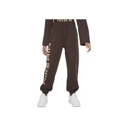 Детские Nike Вязаные Тренировочные Штаны Air Club Fleece Коричневый