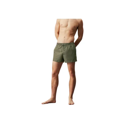Calvin Klein Combat Зеленые Мужские Плавательные Шорты