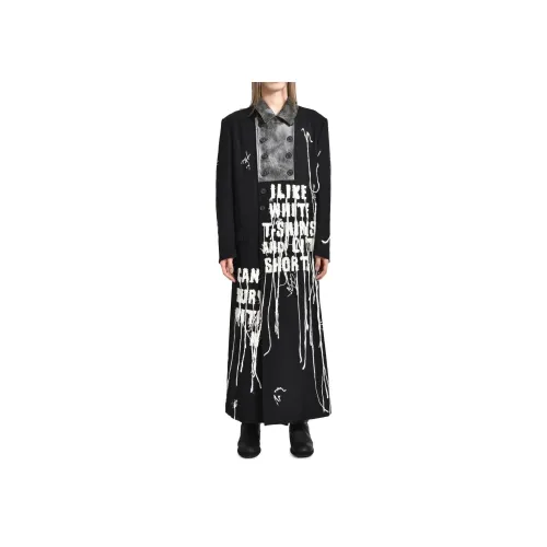 Yohji Yamamoto Пальто Мужское Черное