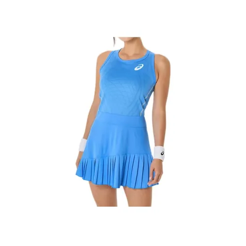 Asics MATCH DRESS Прибрежный синий Женские Платья без рукавов