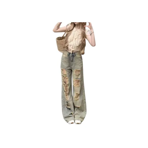 YEARNED Blue Women's Jeans YEARNED Синий Женские Джинсы